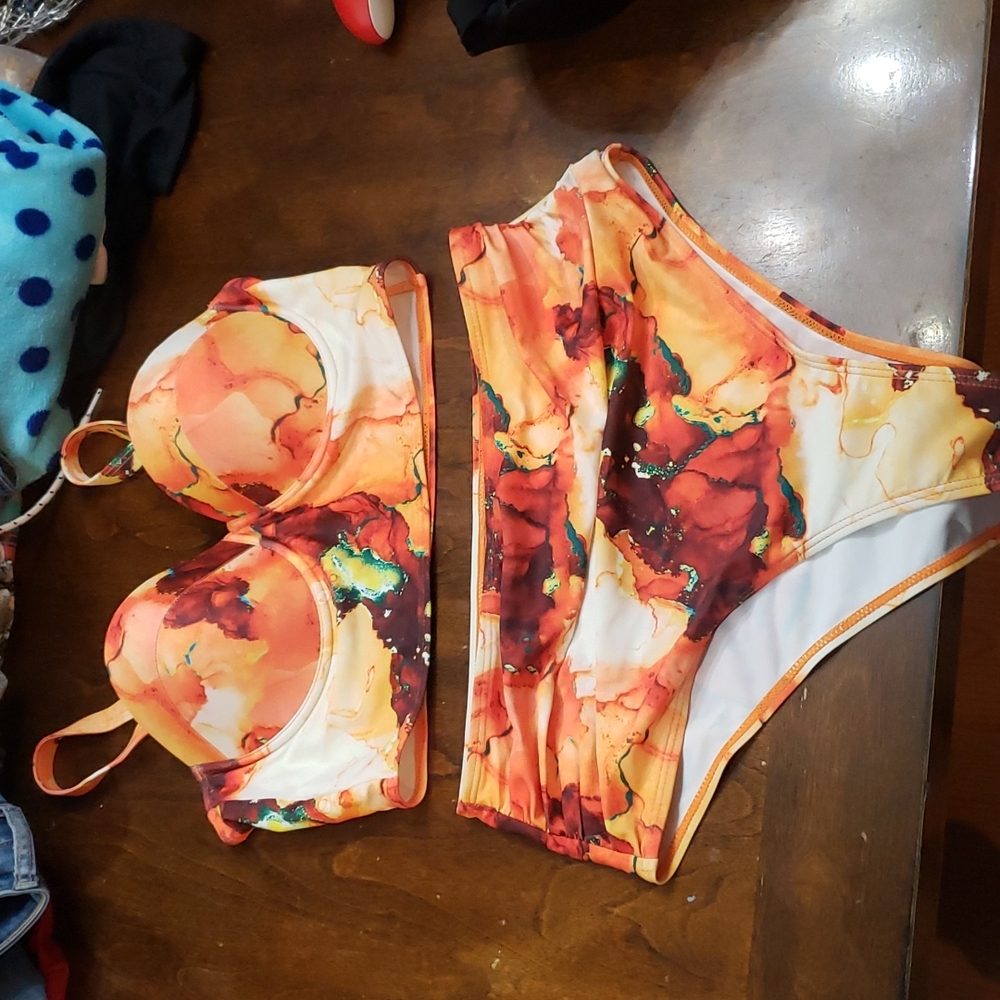 Orange Bathing Suit